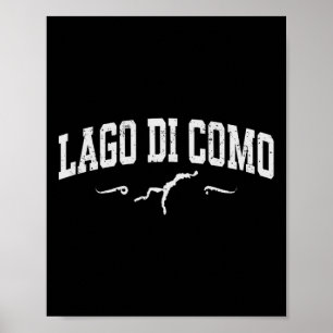 Lake Como Lago Di Como Italië Vakantie Souvenir Poster