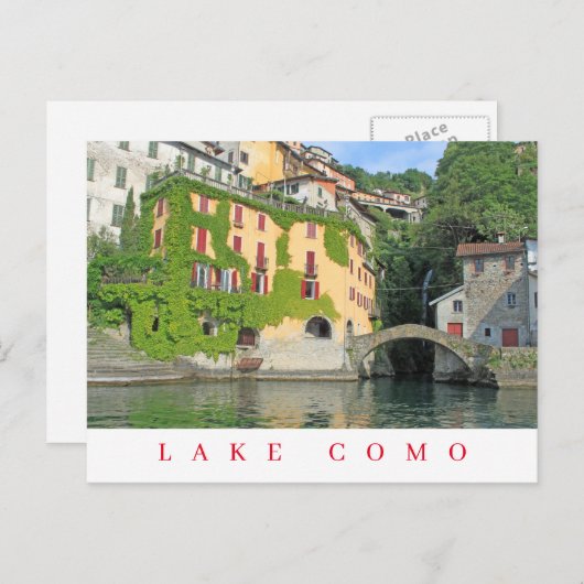 Lake Como Nesso uitzicht ansichtkaart Briefkaart (Voorkant / Achterkant)