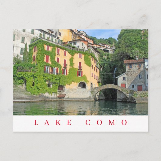 Lake Como Nesso uitzicht ansichtkaart Briefkaart (Voorkant)