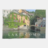 Lake Como Nesso uitzicht theedoek (Horizontaal)