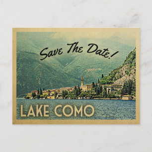 Lake Como Save the Date Menaggio Italy Aankondigingskaart