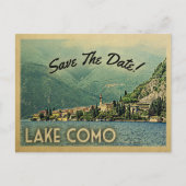 Lake Como Save the Date Menaggio Italy Aankondigingskaart (Voorkant)
