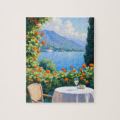Lake Como Terrace Uitzicht Puzzel Legpuzzel (Verticaal)