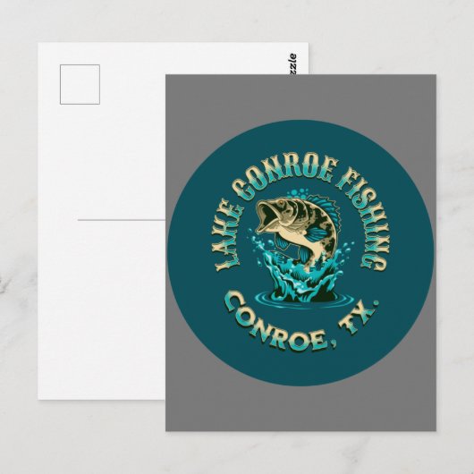 Lake Conroe Fishing, Conroe, TX Briefkaart (Voorkant / Achterkant)