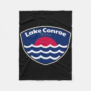Lake Conroe Texas Vissen  Fleece Deken