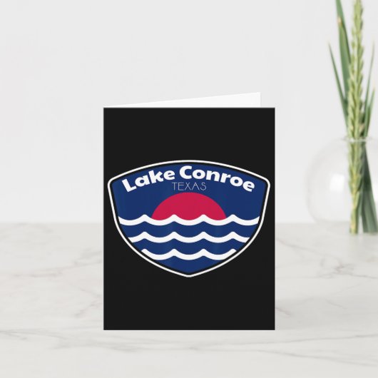 Lake Conroe Texas Vissen Kaart (Voorkant)
