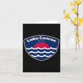 Lake Conroe Texas Vissen Kaart (Gele Bloem)