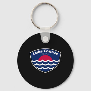 Lake Conroe Texas Vissen Sleutelhanger