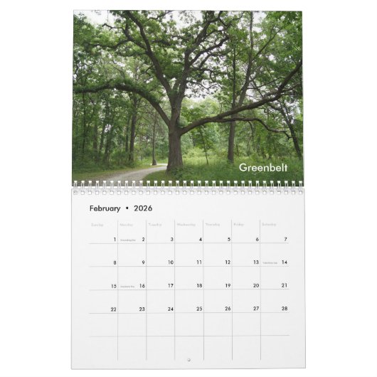 Lake County Forest PReserves 2021 Calendar Kalender (Feb 2026)
