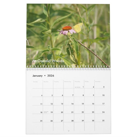 Lake County Forest PReserves 2021 Calendar Kalender (Jan 2026)