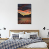 Lake Crescent bij Sunset Canvas Afdruk (Insitu (Slaapkamer))
