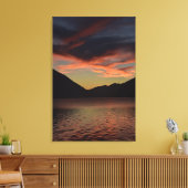 Lake Crescent bij Sunset Canvas Afdruk (Insitu (Woonkamer))