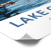 Lake Crescent Olympisch Nationaal Park Reisprint Poster (Hoek)
