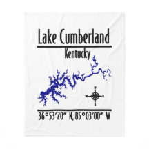 Lake Cumberland Kentucky Kustlijn Coördinaten