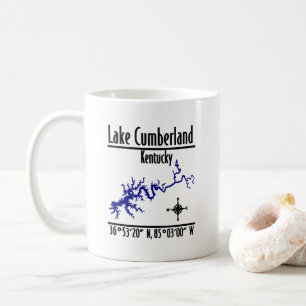 Lake Cumberland Kentucky Kustlijn Coördinaten Koffiemok