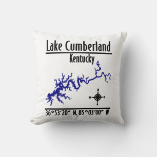 Lake Cumberland Kentucky Kustlijn Coördinaten Kussen