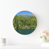Lake Cushman in Summer Clock Grote Klok (Huis)