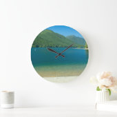 Lake Cushman in Summer Clock Grote Klok (Huis)