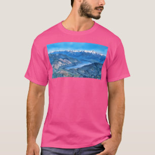 Lake Cushman Olympic Mountains (Waterverf) T-shirt