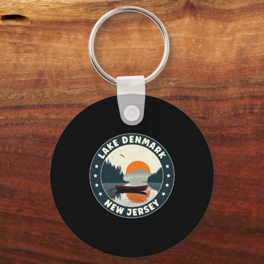 Lake Denmark New Jersey Sunset T Shirt  Sleutelhanger (Voorkant)