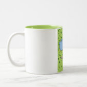 Lake Der-Chantecoq, frankrijk Lake Map Tweekleurige Koffiemok (Links)