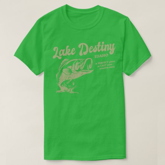 Lake Destiny Idaho is de perfecte plek om je reis  T-shirt (Design voorkant)