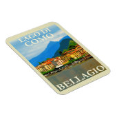 Lake di Como, Bellagio, Italië, Retro Travel Magneet (Rechterzijde)