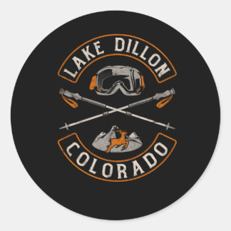 Lake Dillon Colorado Bergen Biker Patch Backpri Ronde Sticker