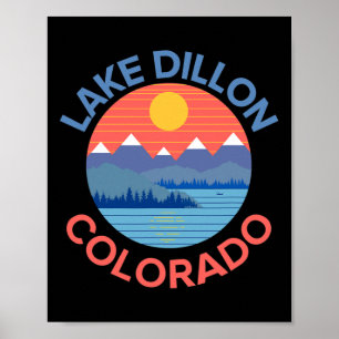 Lake Dillon Colorado Vissen Wandelen Boottochten Poster