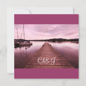 Lake Disctrict, gepersonaliseerde huwelijksuitnodi Kaart (Achterkant)