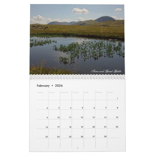 Lake District Calendar Kalender (Feb 2026)