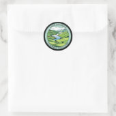 Lake District Cumbria, Engeland Ronde Sticker (Tas)