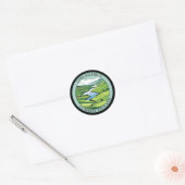 Lake District Cumbria, Engeland Ronde Sticker (Envelop)