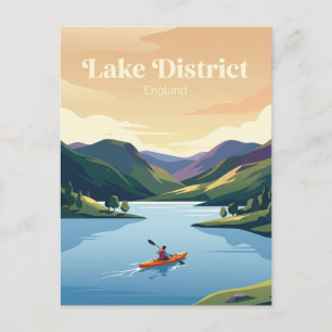 Lake District, Engeland, kajakker Briefkaart