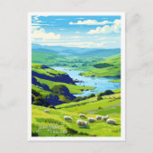 Lake District Engeland Reizen  illustratie Briefkaart (Voorkant)