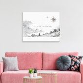 Lake District Engeland Trails Inkt Schets Muurkuns Canvas Afdruk (Insitu (Woonkamer))