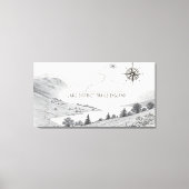 Lake District England Trails Ink Sketch Wall Art Canvas Afdruk (Voorkant)