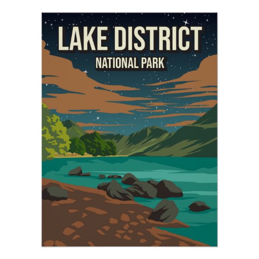 Lake District England UK National Park Perfect Poster (Voorkant)