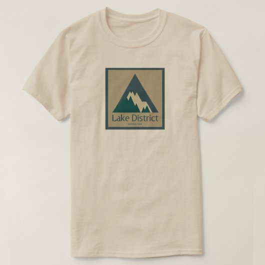 Lake District Nationaal Park Rustiek T-shirt (Design voorkant)