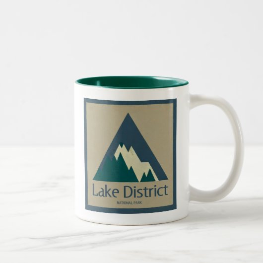 Lake District Nationaal Park Rustiek Tweekleurige Koffiemok (Rechts)