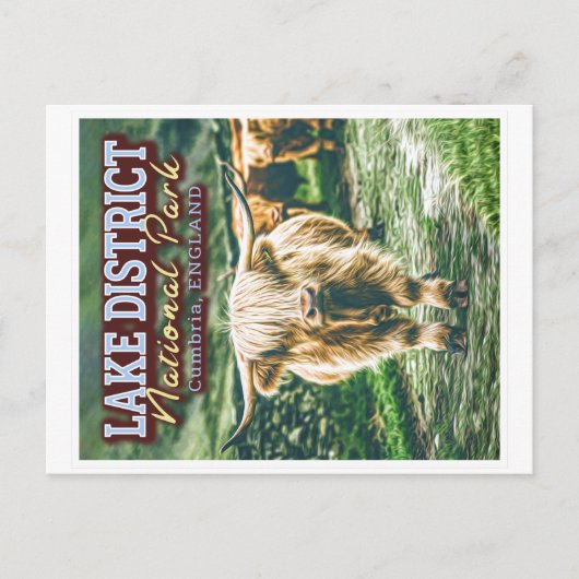 LAKE DISTRICT NATIONAL PARK - CUMBRIA ENGLAND BRIEFKAART (Voorkant)