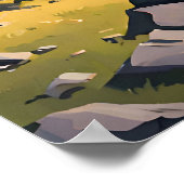 Lake District National Park decoratieve reiskunst Poster (Hoek)