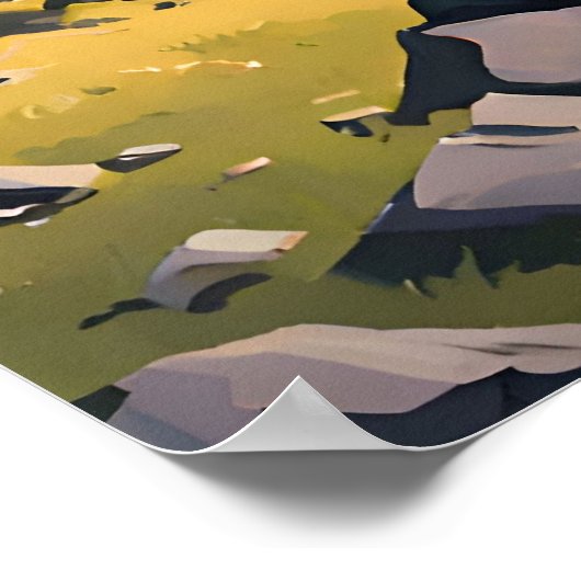 Lake District National Park decoratieve reiskunst Poster (Hoek)