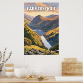 Lake District National Park decoratieve reiskunst Poster (Keuken)