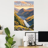 Lake District National Park decoratieve reiskunst Poster (Thuiskantoor)