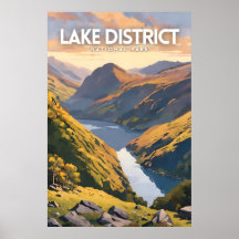 Lake District National Park decoratieve reiskunst