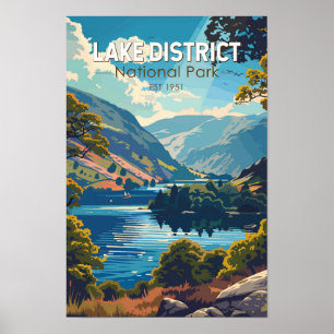 Lake District National Park Engeland Reis Kunst Poster