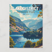 Lake District National Park England Reiskunst Briefkaart (Voorkant)