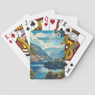 Lake District National Park England Reiskunst Pokerkaarten