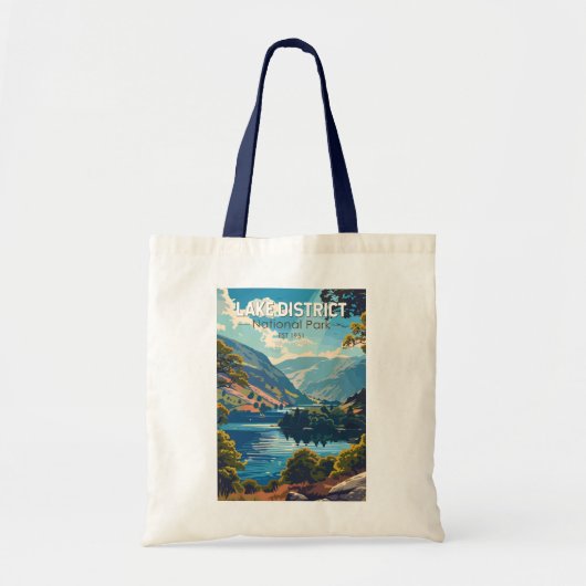 Lake District National Park England Reiskunst Tote Bag (Voorkant)